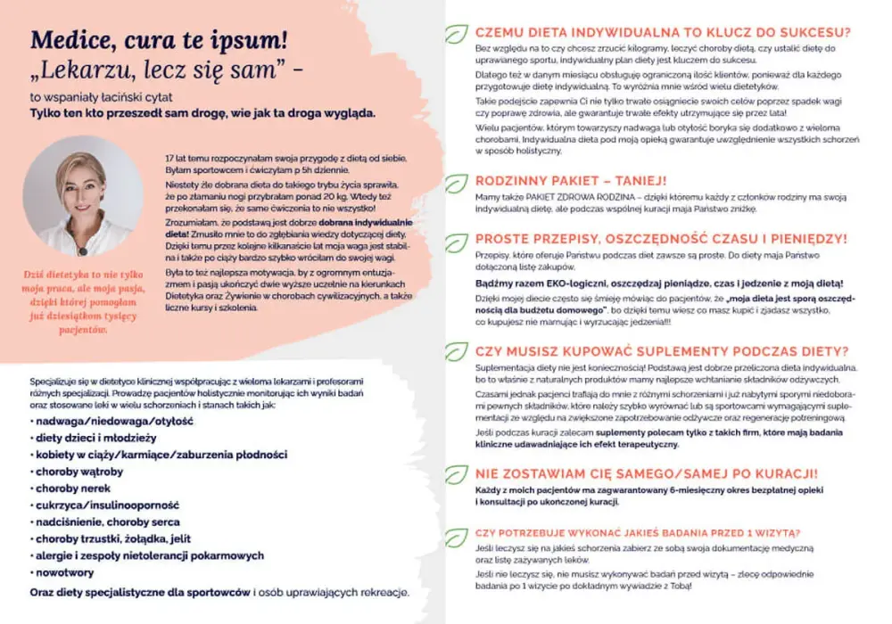 Dietetyka kliniczna - klucz do zdrowia w chorobie