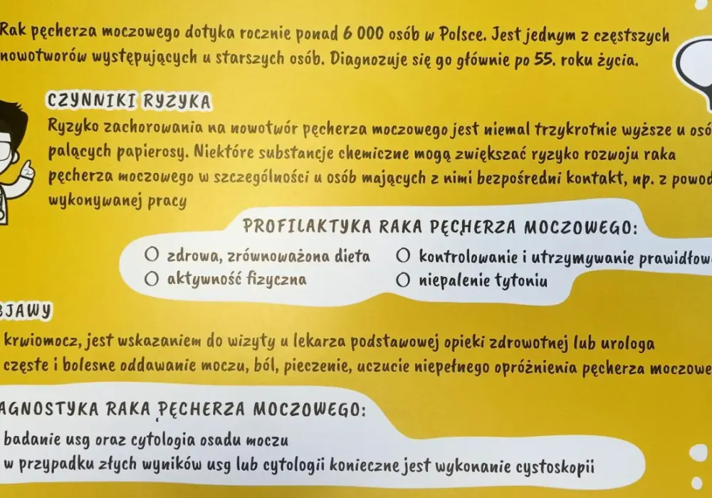 Rak pęcherza - co naprawdę działa? Objawy, mity, profilaktyka