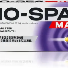 Opakowanie leku NO-SPA MAX, 48 tabletek. Skuteczne na bóle skurczowe brzucha, pomocne co na niestrawność.