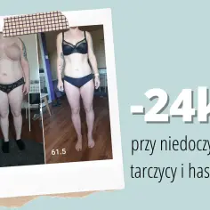 Przed i po: -24kg przy niedoczynności tarczycy i hashimoto. Leki na niedoczynność tarczycy pomogły w chudnięciu.