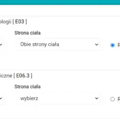 Dwa rozpoznania medyczne: niedoczynność tarczycy (E03) i zapalenie tarczycy autoimmunologiczne (E06.3).