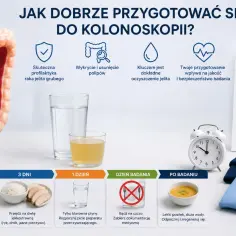 Jak dobrze przygotować się do kolonoskopii? Poradnik z forum: dieta, płyny, preparat, schemat dawkowania.