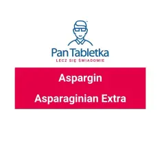 Logo Pan Tabletka. Aspargin wycofany. Asparaginian Extra.