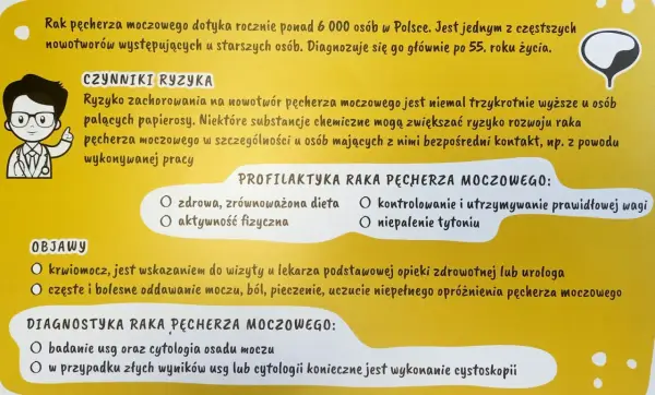 Rak pęcherza - co naprawdę działa? Objawy, mity, profilaktyka