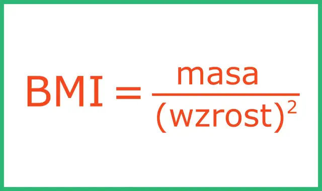 BMI co to? Wzór: masa podzielona przez wzrost do kwadratu.